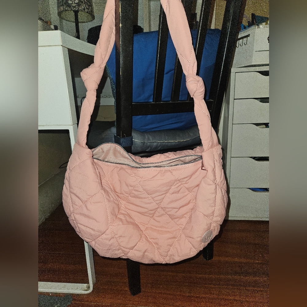 NEW Bookish Quilted Sling blush pink